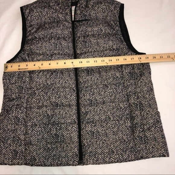 Rafaela Gray Print Puffy Vest SZ L - Picture 5 of 9